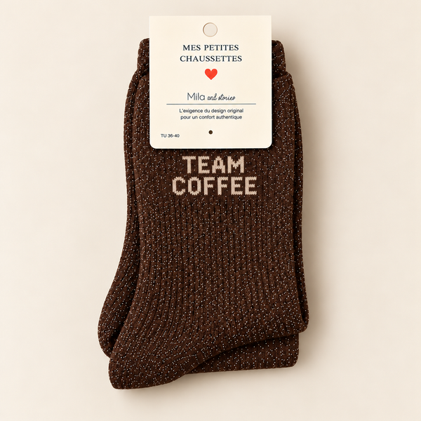 GLITTER SOCKS - TEAM COFFEE