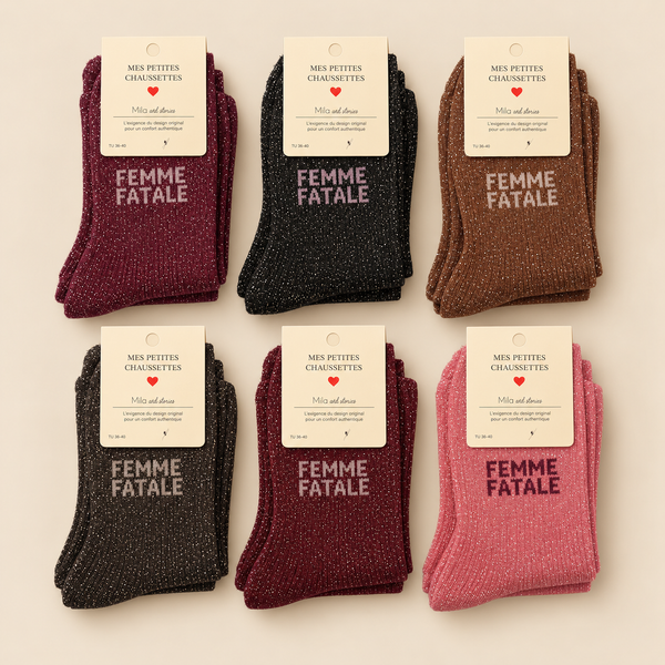 GLITTER SOCKS - FEMME FATALE