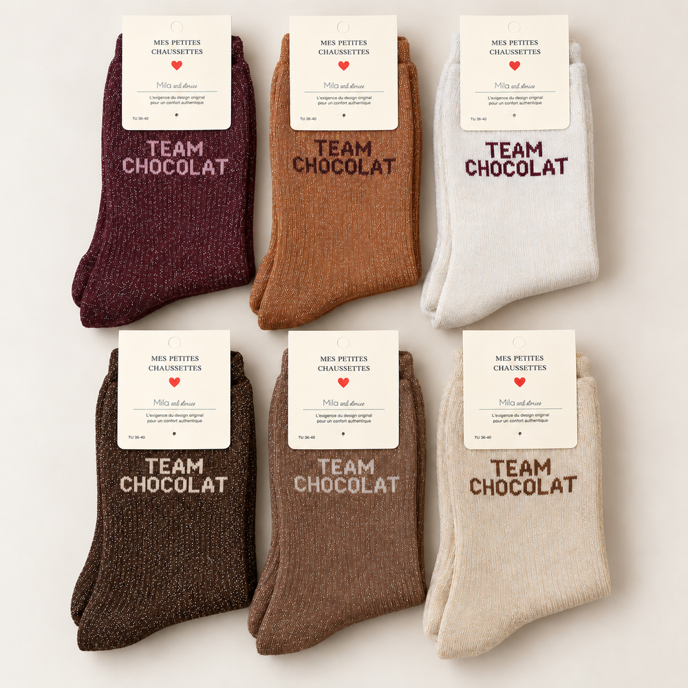 GLITTER SOCKS - TEAM CHOCOLAT