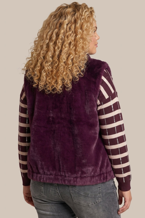 ILSE GILET - Warm Aubergine