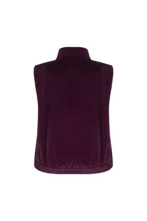 ILSE GILET - Warm Aubergine