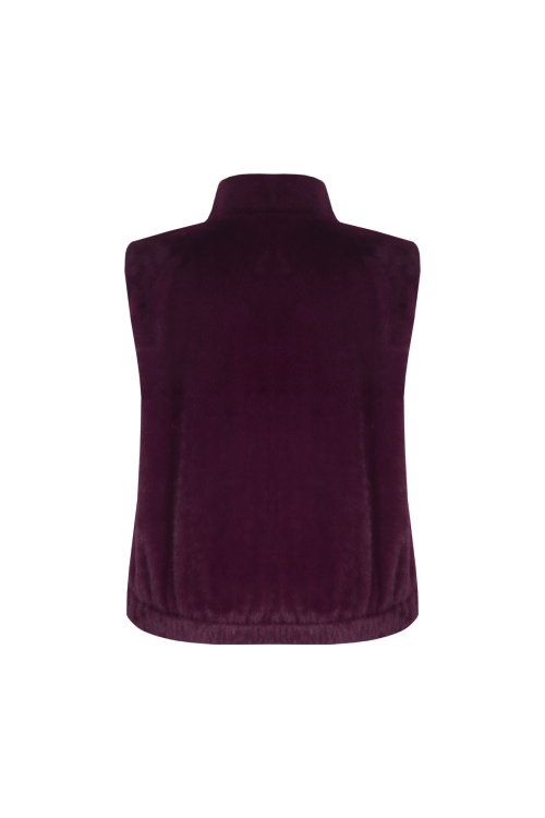 ILSE GILET - Warm Aubergine