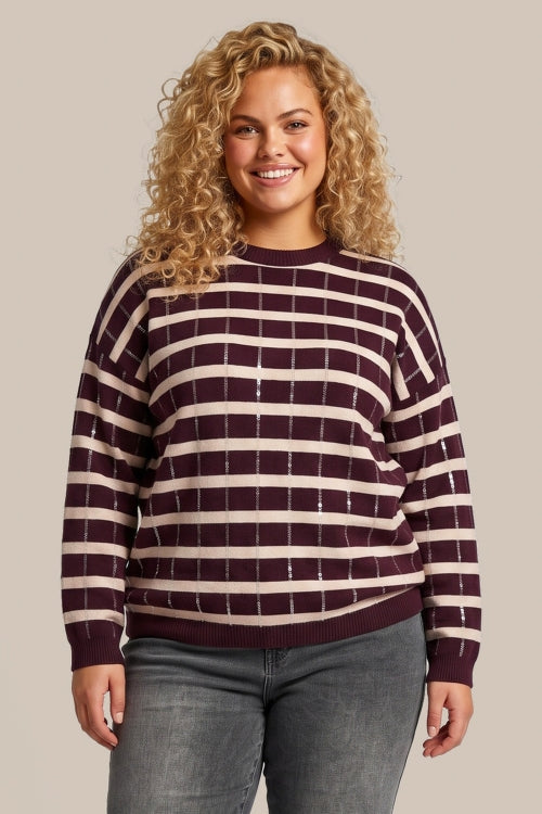 RIVAN PULLOVER - Wine Red
