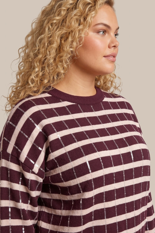 RIVAN PULLOVER - Wine Red