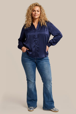 NYSARA BLOUSE - Midnight Blue