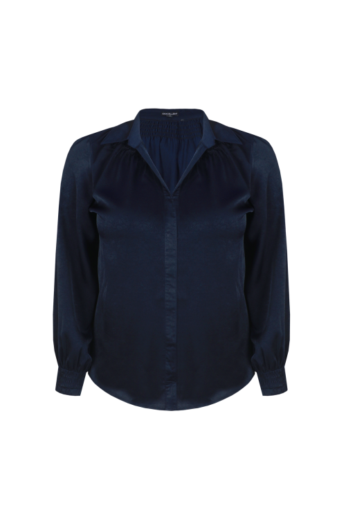 NYSARA BLOUSE - Midnight Blue