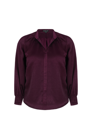 NYSARA BLOUSE - Wine Red