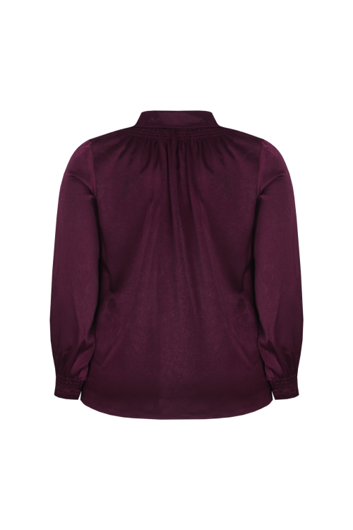 NYSARA BLOUSE - Wine Red