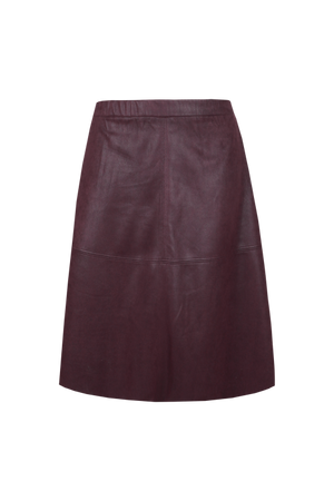 YLVA SKIRT - Warm Aubergine