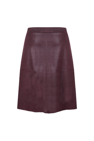 YLVA SKIRT - Warm Aubergine