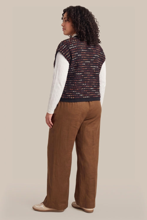 ELINY CARDIGAN - Black/Cappuccino
