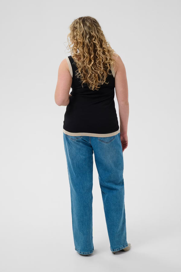 KCLIZZY CONTRAST KNIT TOP