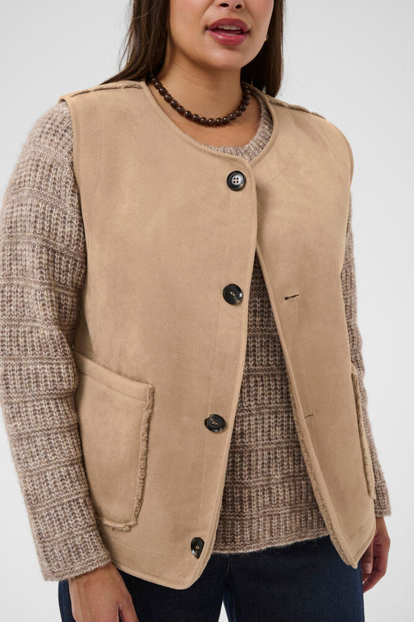 KCLINNEA REVERSIBLE TEDDY VEST