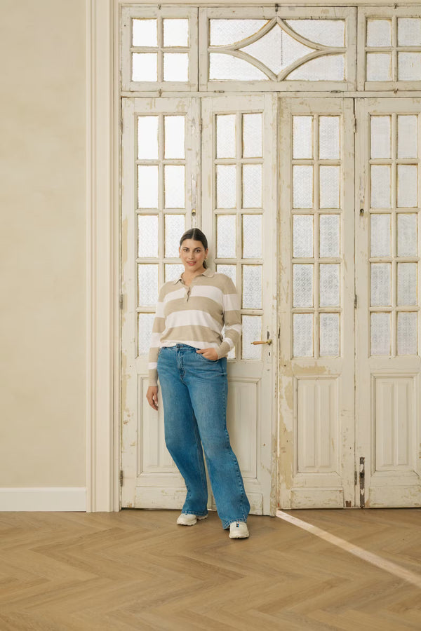 KCLEOANA WIDE LONG JEANS