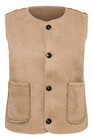 KCLINNEA REVERSIBLE TEDDY VEST