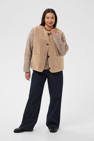 KCLINNEA REVERSIBLE TEDDY VEST