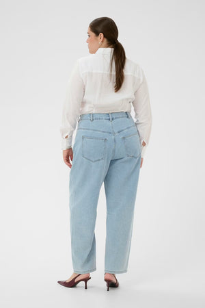 KCNINNZA CROPPED BARREL JEANS