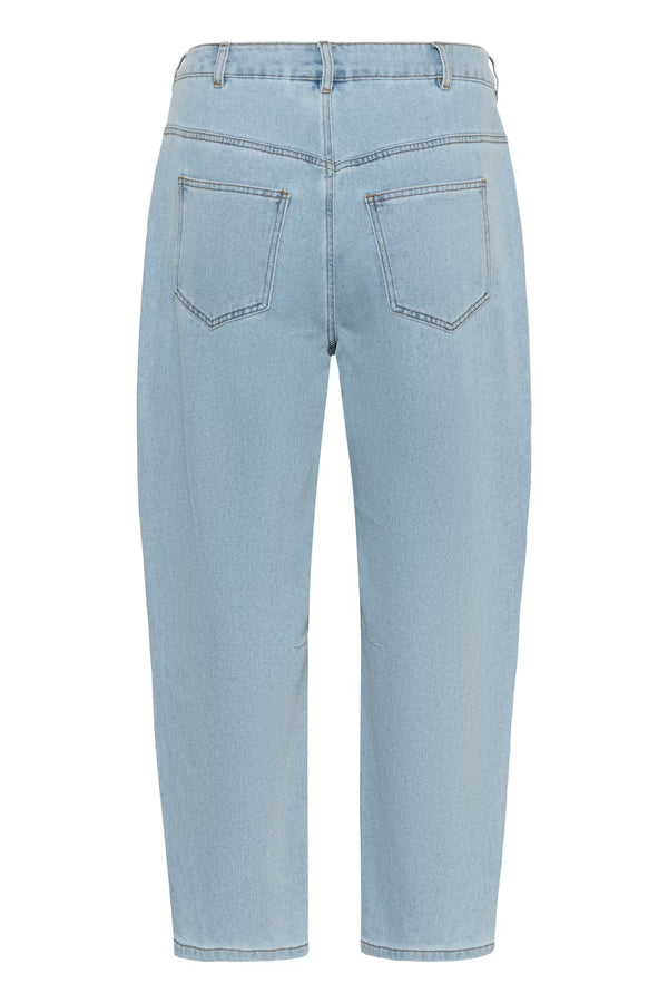 KCNINNZA CROPPED BARREL JEANS