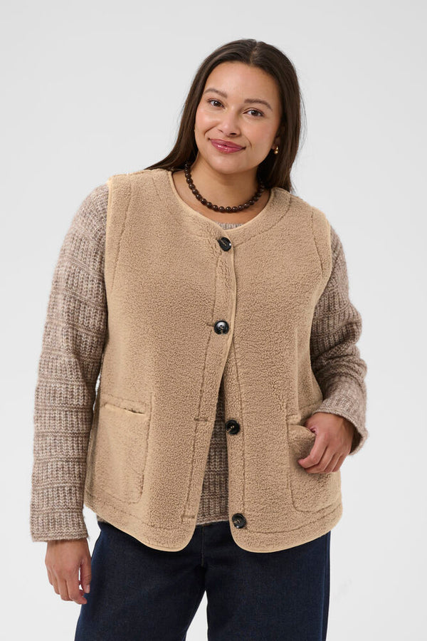 KCLINNEA REVERSIBLE TEDDY VEST