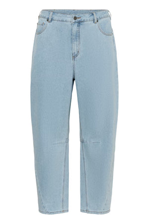 KCNINNZA CROPPED BARREL JEANS