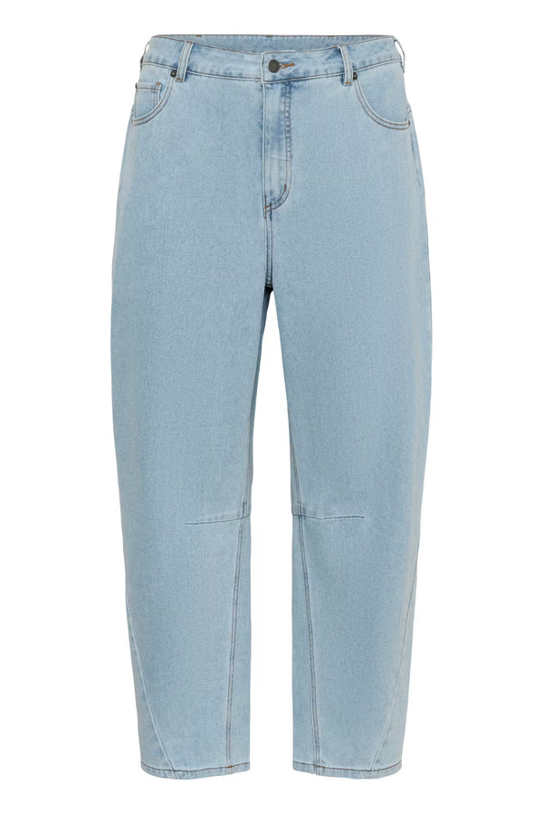 KCNINNZA CROPPED BARREL JEANS
