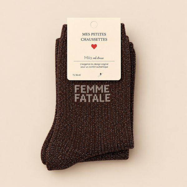 GLITTER SOCKS - FEMME FATALE