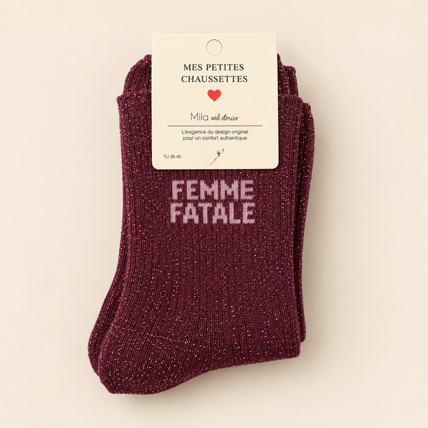 GLITTER SOCKS - FEMME FATALE