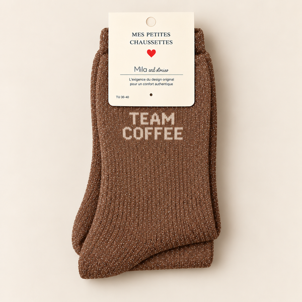 GLITTER SOCKS - TEAM COFFEE
