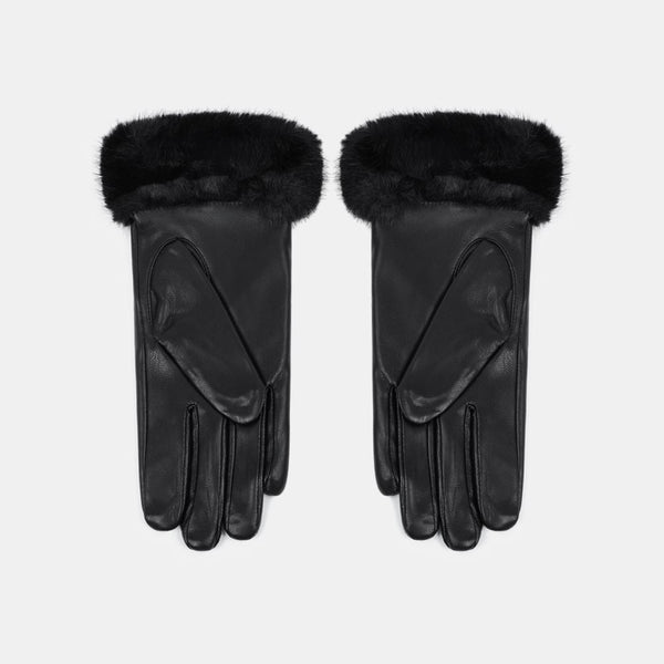 FAUX LEATHER GLOVES