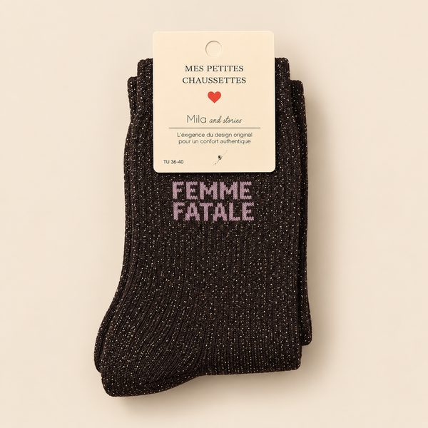 GLITTER SOCKS - FEMME FATALE