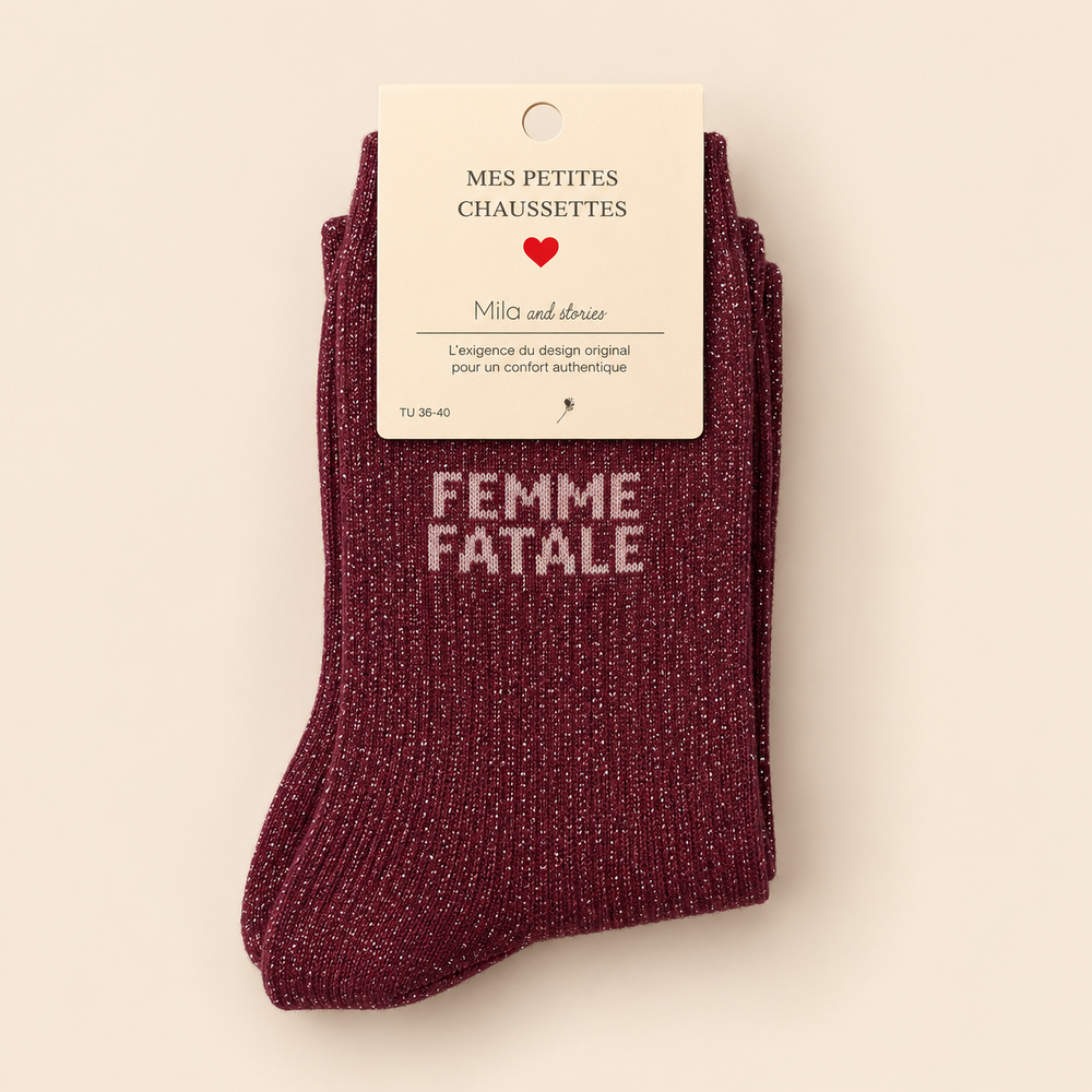 GLITTER SOCKS - FEMME FATALE