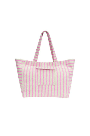 STRIPED SHOPPER BAG