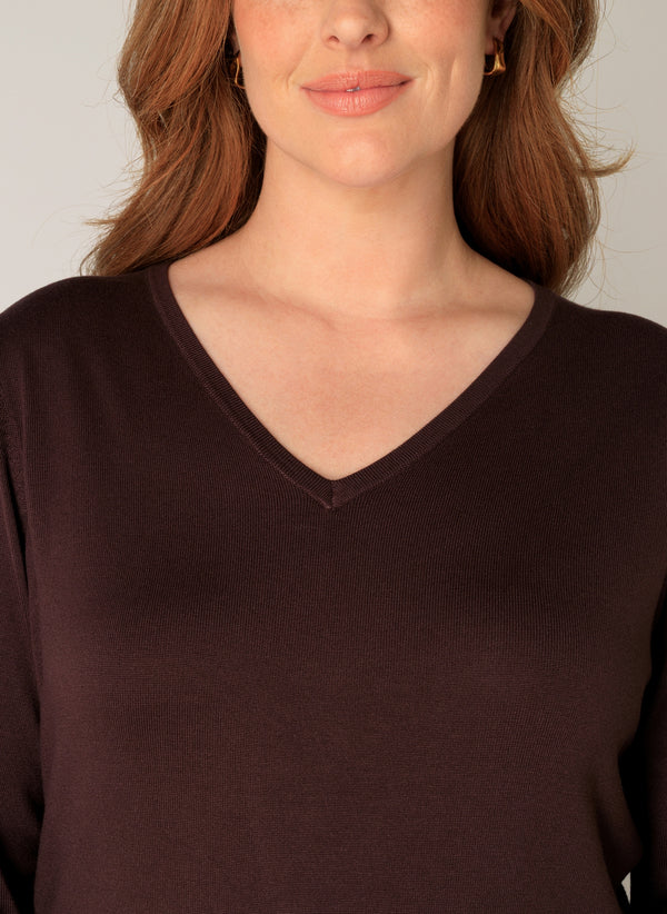 ANINE PULLOVER - BROWN