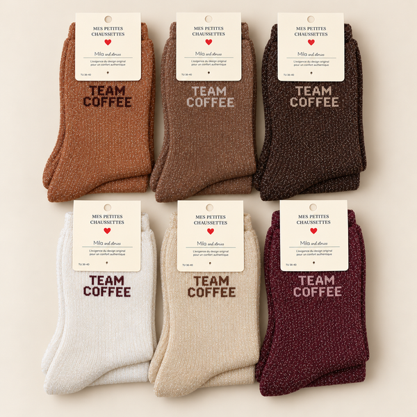 GLITTER SOCKS - TEAM COFFEE