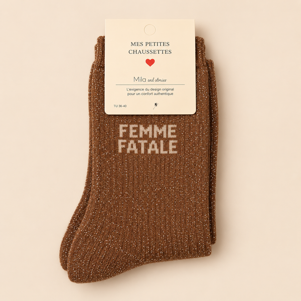 GLITTER SOCKS - FEMME FATALE