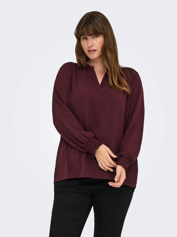 CARMETTA V-NECK BLOUSE NOOS