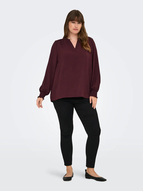 CARMETTA V-NECK BLOUSE NOOS