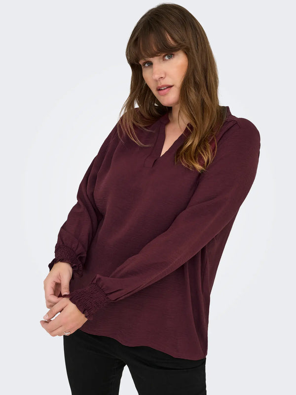 CARMETTA V-NECK BLOUSE NOOS