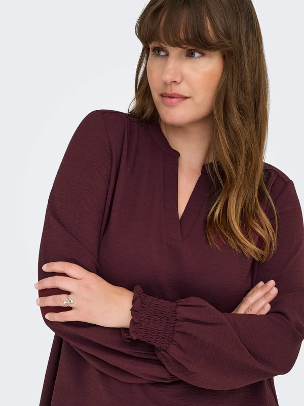CARMETTA V-NECK BLOUSE NOOS