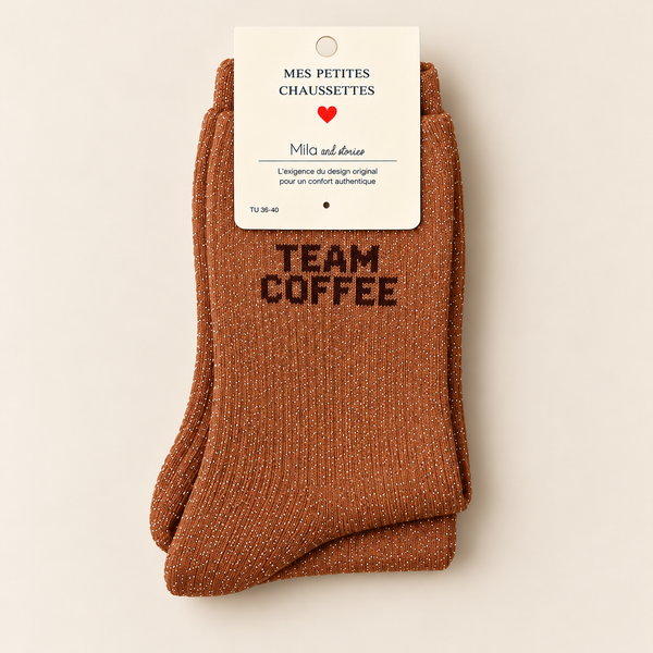 GLITTER SOCKS - TEAM COFFEE
