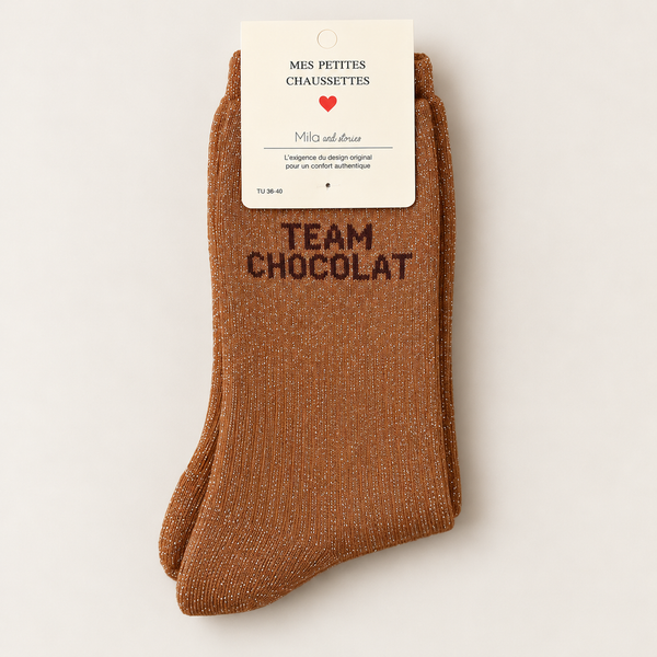 GLITTER SOCKS - TEAM CHOCOLAT