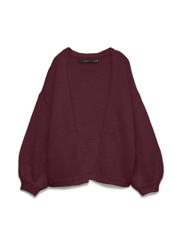 VMCMAYBE OPEN CARDIGAN - Bordeaux