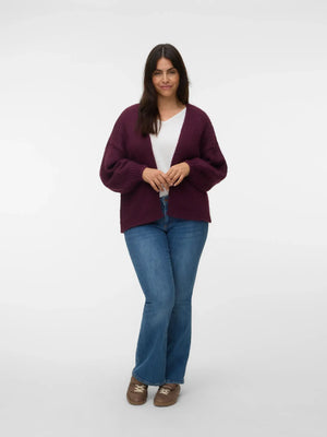 VMCMAYBE OPEN CARDIGAN - Bordeaux