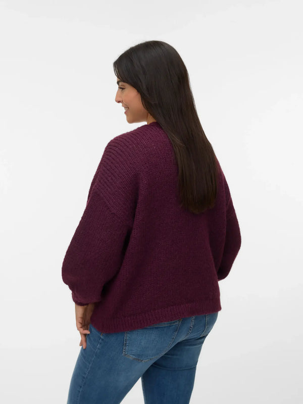 VMCMAYBE OPEN CARDIGAN - Bordeaux