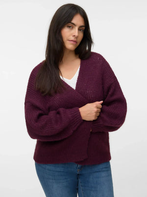 VMCMAYBE OPEN CARDIGAN - Bordeaux