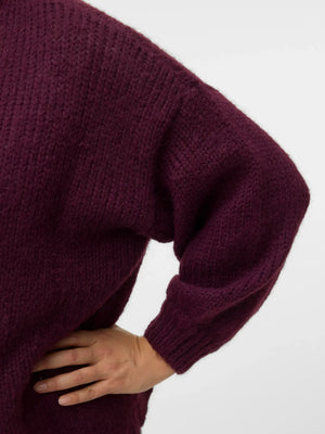 VMCMAYBE OPEN CARDIGAN - Bordeaux