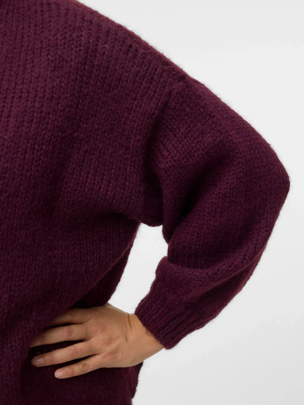 VMCMAYBE OPEN CARDIGAN - Bordeaux