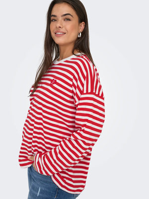 CARLIVINA O-NECK LS SHIRT