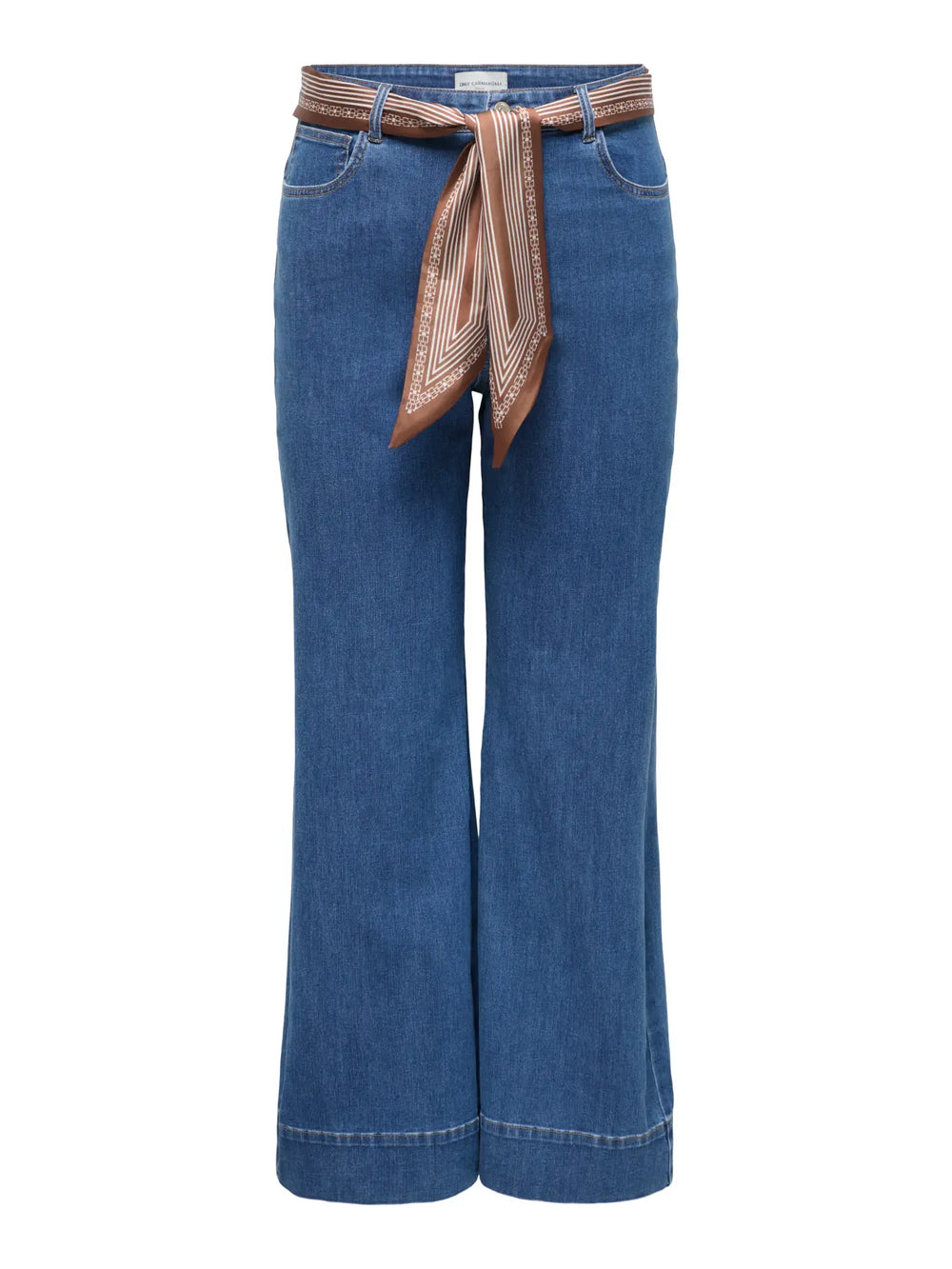 CARWILLY WIDE SCARF DNM - Medium Blue Denim