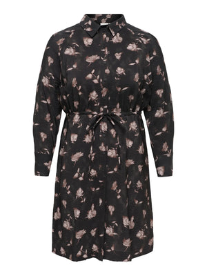 CARCARRIE SHIRT MIDI DRESS - Black
